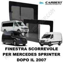 Finestra Scorrevole Vetro Carbest Mercedes Sprinter | Accessoricampershop.com