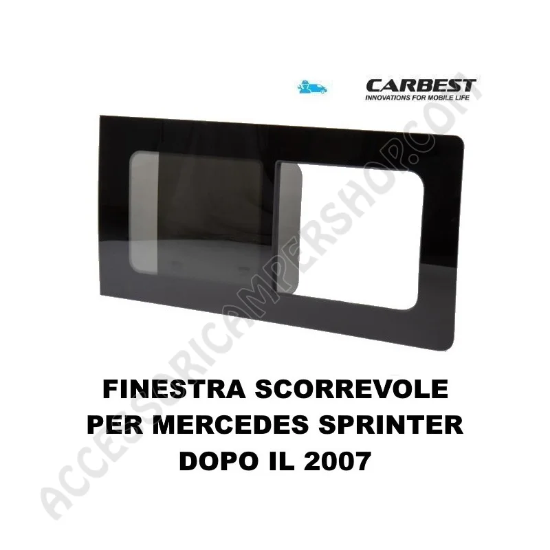 Finestra Scorrevole Vetro Carbest Mercedes Sprinter | Accessoricampershop.com