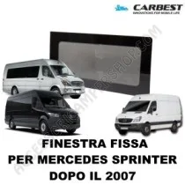 Finestra Fissa in Vetro Carbest per Mercedes Sprinter | Accessoricampershop.com