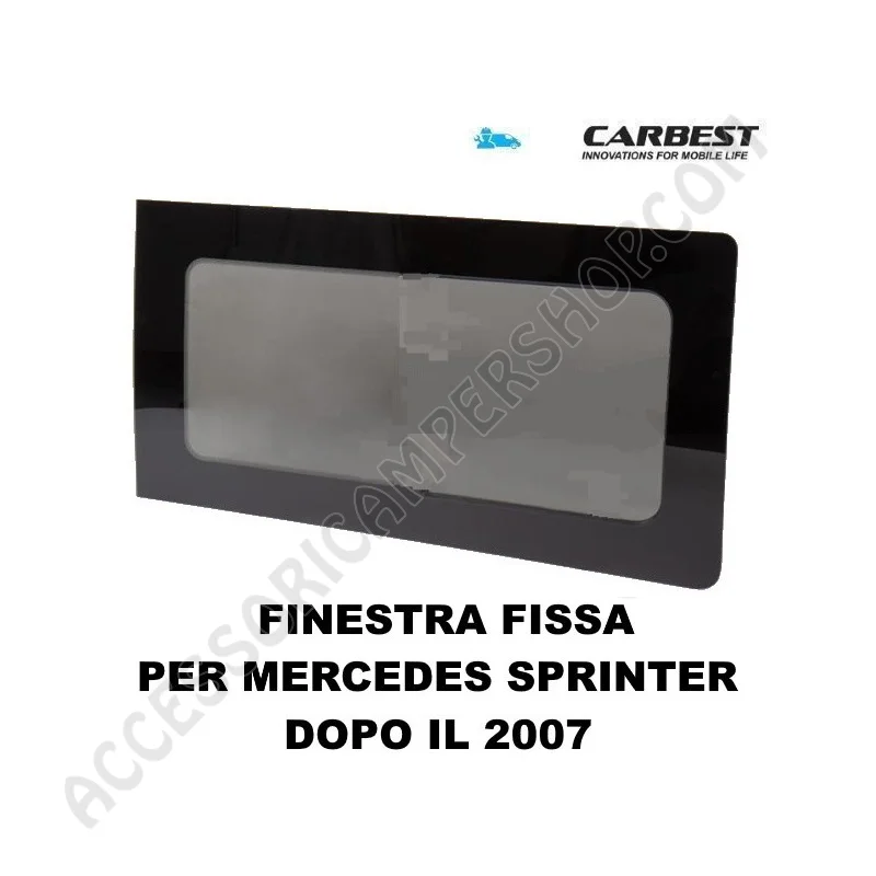 Finestra Fissa in Vetro Carbest per Mercedes Sprinter | Accessoricampershop.com