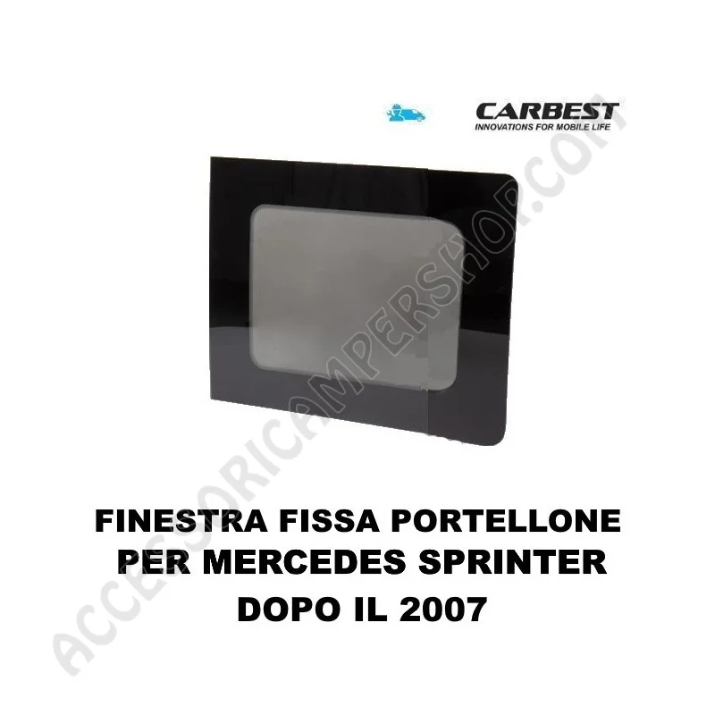 Finestra Fissa in Vetro Carbest per Mercedes Sprinter | Accessoricampershop.com