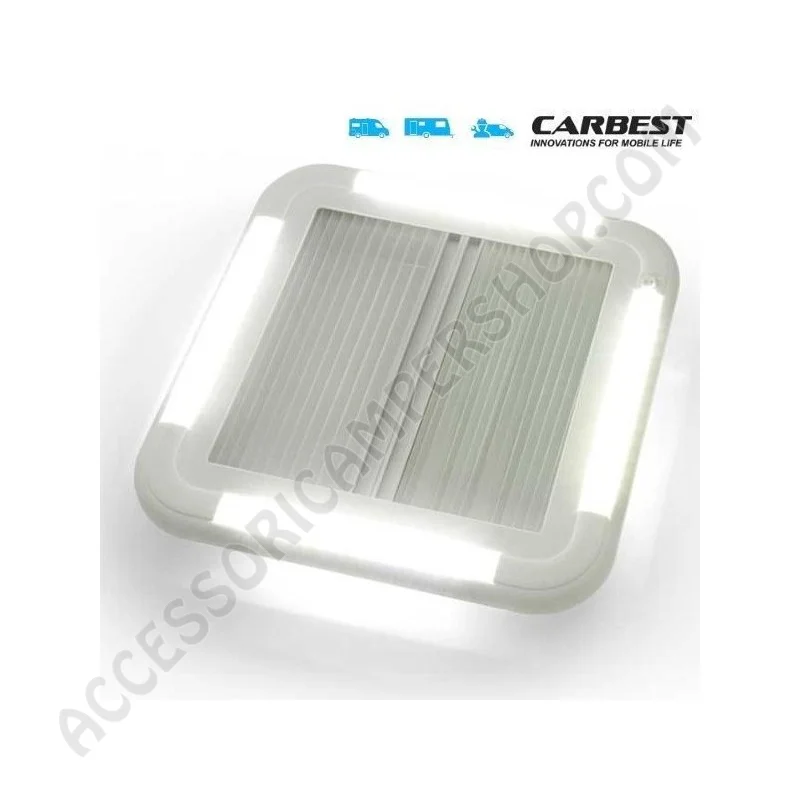 Oblò Carbest 70x50 Bianco con Illuminazione LED | Accessoricampershop.com