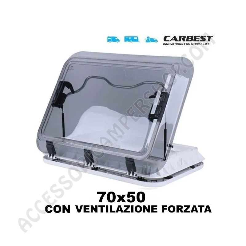 Oblò Carbest 70x50 con Illuminazione e Ventilazione | Accessoricampershop.com