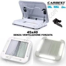 Oblò Carbest 45x40 Bianco con Illuminazione Integrata | Accessoricampershop.com