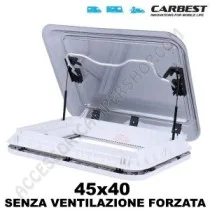 Oblò Carbest 45x40 Bianco con Illuminazione Integrata | Accessoricampershop.com