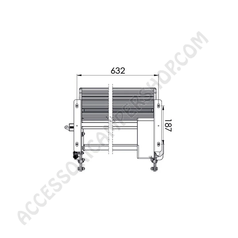 Gradino Manuale a Scomparsa 610 mm | Accessoricampershop.com