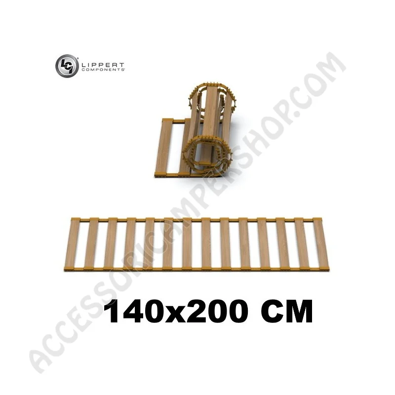 Rete a doghe arrotolabile matrimoniale 140x200 | Accessoricampershop.com