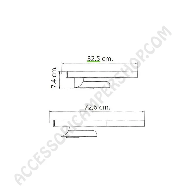 Porta TV LCD a Estrazione Soffitto Regolabile | Accessoricampershop.com