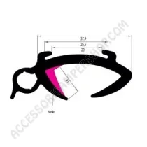 Telaio in gomma per finestra apribile 5 mt | Accessoricampershop.com