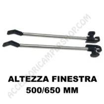Coppia Braccetti Finestra Polyplastic 500/650 mm | Accessoricampershop.com