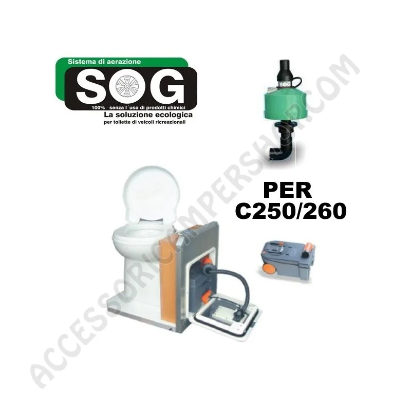 SOGII Kit Pavimento per Ventilazione WC Thetford C250/260 | Accessoricampershop.com