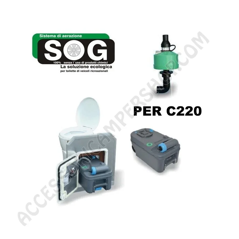Kit Ventilazione SOGII per WC Thetford C220 | Accessoricampershop.com
