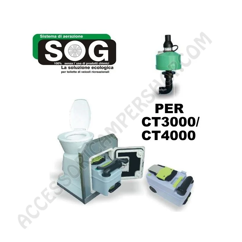 SOGII Kit Pavimento per Ventilazione WC CT3000/CT4000 | Accessoricampershop.com