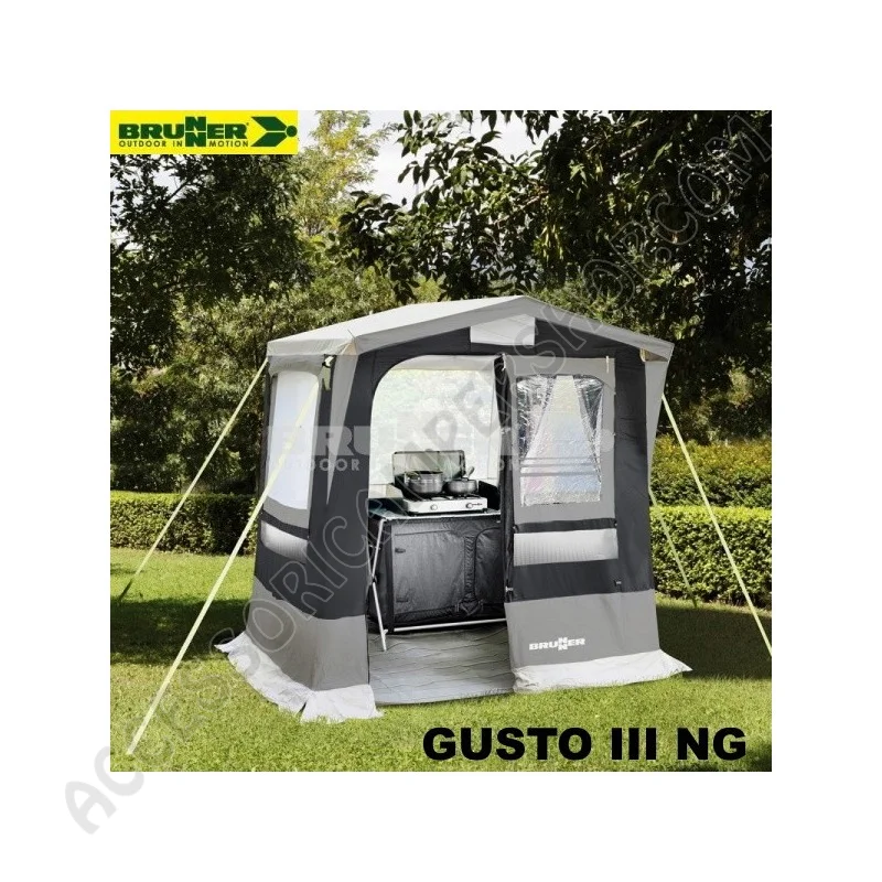 Cucinotto Tenda Cucina Gusto III NG Grigio Scuro | Accessoricampershop.com
