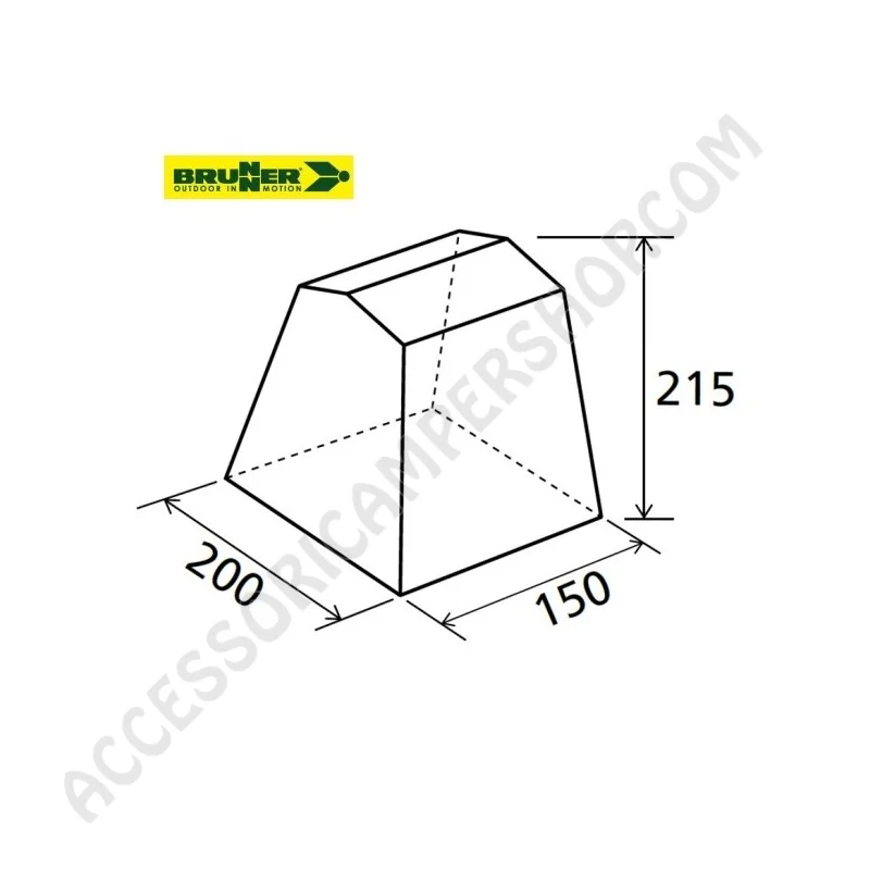 Tenda Cucina Gusto II NG Grigio per Campeggio | Accessoricampershop.com