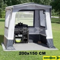 Cucinotto Tenda Cucina Multifunzionale Grigio 200x150 | Accessoricampershop.com