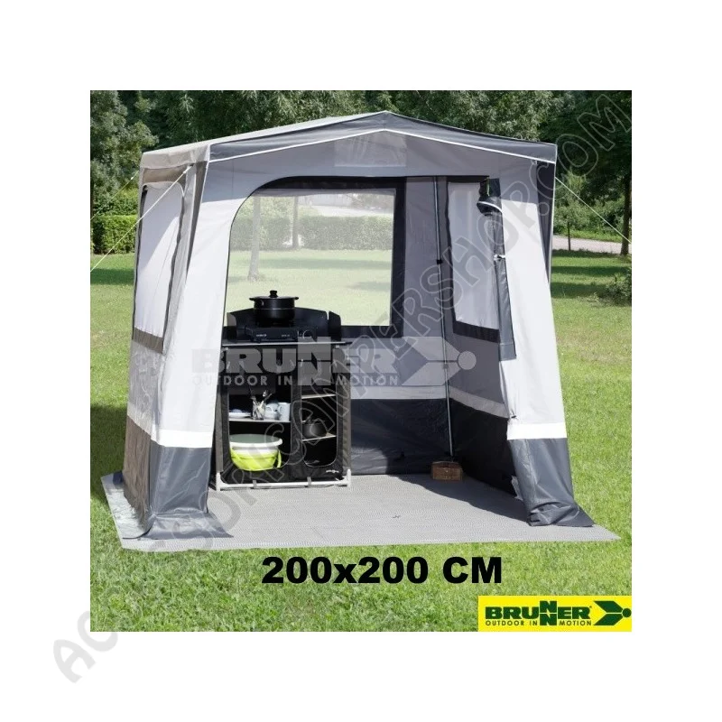 Cucinotto Tenda Cucina Multifunzione Grigio 200x200 cm | Accessoricampershop.com