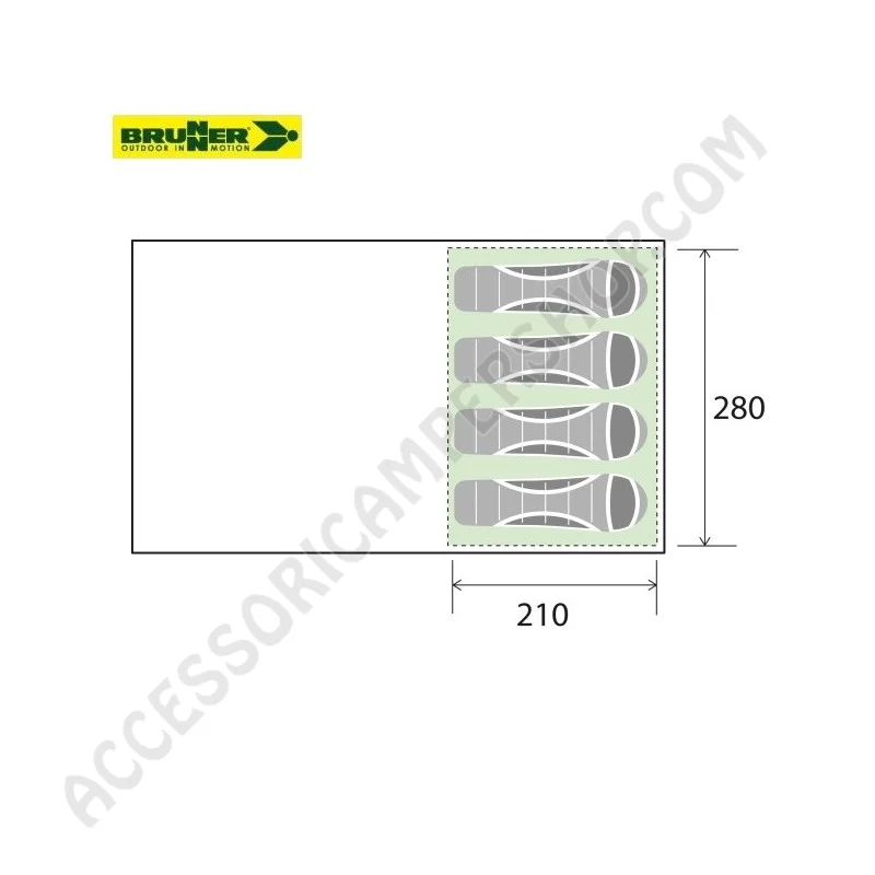Tenda Gonfiabile 4 Posti Pure 4 A.I.R.Tech | Accessoricampershop.com