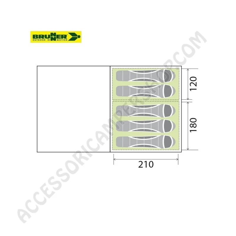 Tenda Bullet 5 A.I.R.Tech Gonfiabile 5 Posti | Accessoricampershop.com