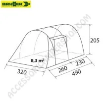 Tenda Igloo Arqus Outdoor 5 Brunner per 5 Persone | Accessoricampershop.com
