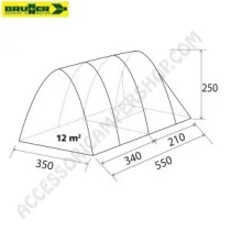 Tenda Igloo WIGWAM 5 Brunner per 5 Persone | Accessoricampershop.com