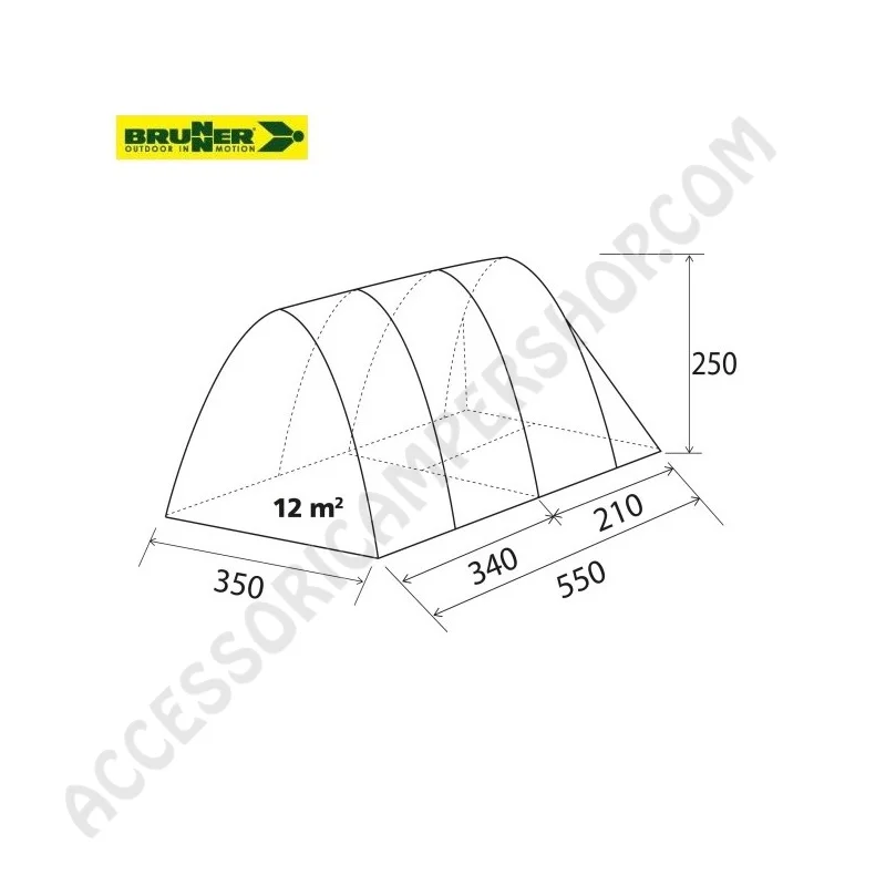 Tenda Igloo WIGWAM 5 Brunner per 5 Persone | Accessoricampershop.com