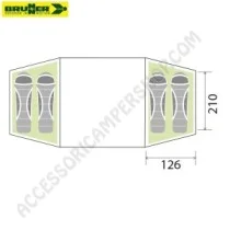 Tenda a Igloo ECHO OUTDOOR 4 per 4 Persone | Accessoricampershop.com