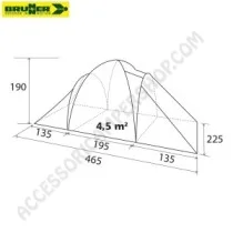 Tenda a Igloo ECHO OUTDOOR 4 per 4 Persone | Accessoricampershop.com