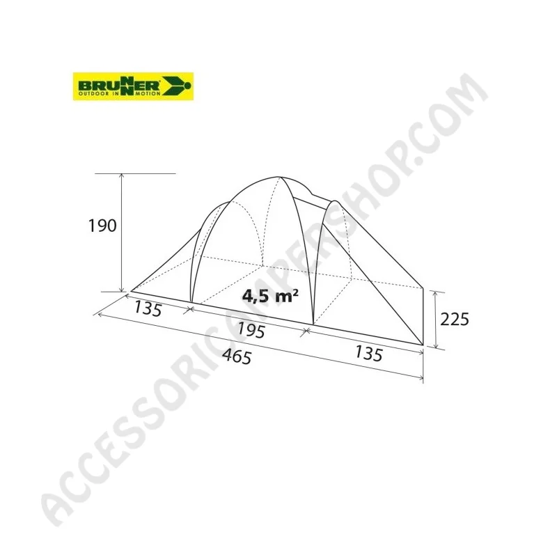 Tenda a Igloo ECHO OUTDOOR 4 per 4 Persone | Accessoricampershop.com