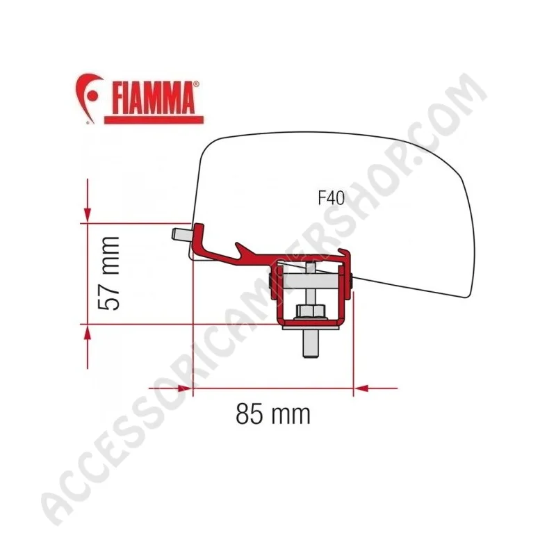 Kit Nissan NV350 - Adattatori Tendalino Fiamma | Accessoricampershop.com