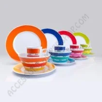 Set Stoviglie 16 Pezzi in Melamina Colore | Accessoricampershop.com