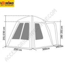 Tenda Veranda Gonfiabile Universale per Van | Accessoricampershop.com