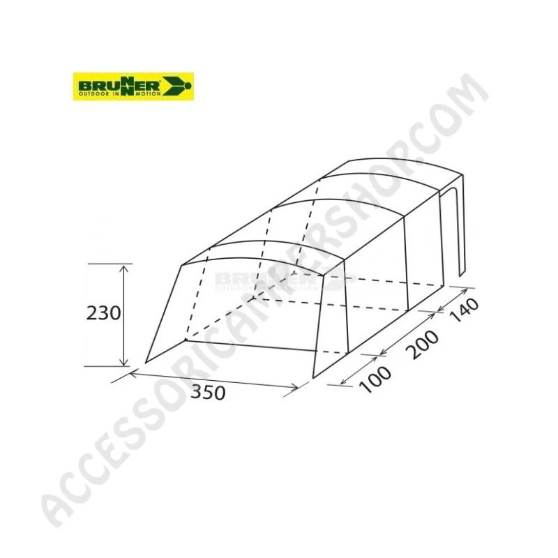Tenda Pneumatica A.I.R. TECH per Van | Accessoricampershop.com