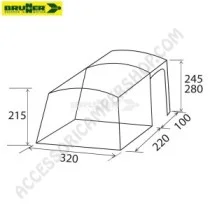 Tenda A.I.R. TECH TRAILS HC Gonfiabile per Van | Accessoricampershop.com