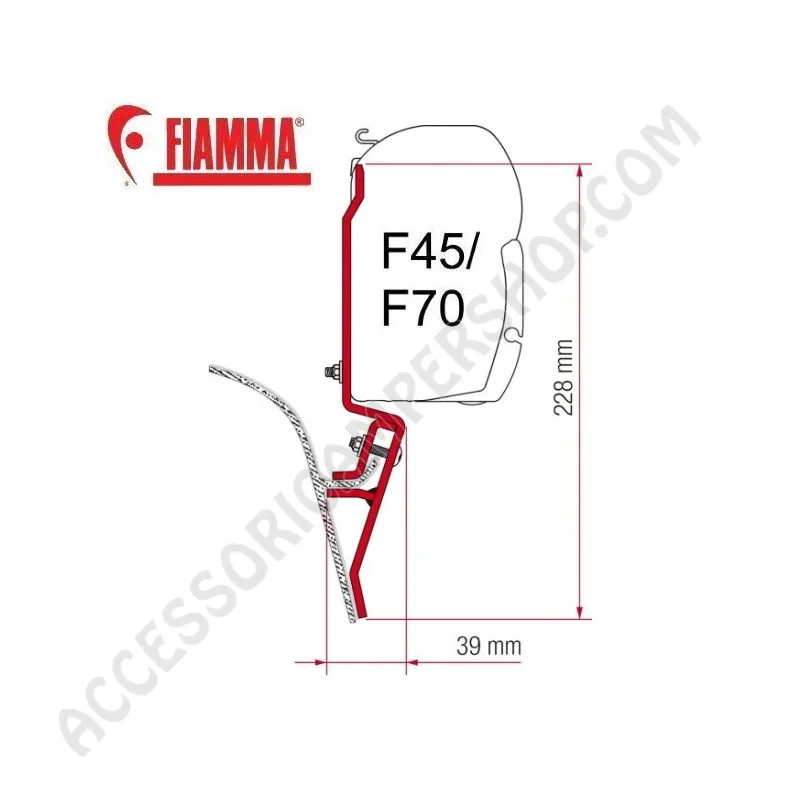 Kit Adattatore VW T3 per Tendalini Fiamma F45 F70 | Accessoricampershop.com