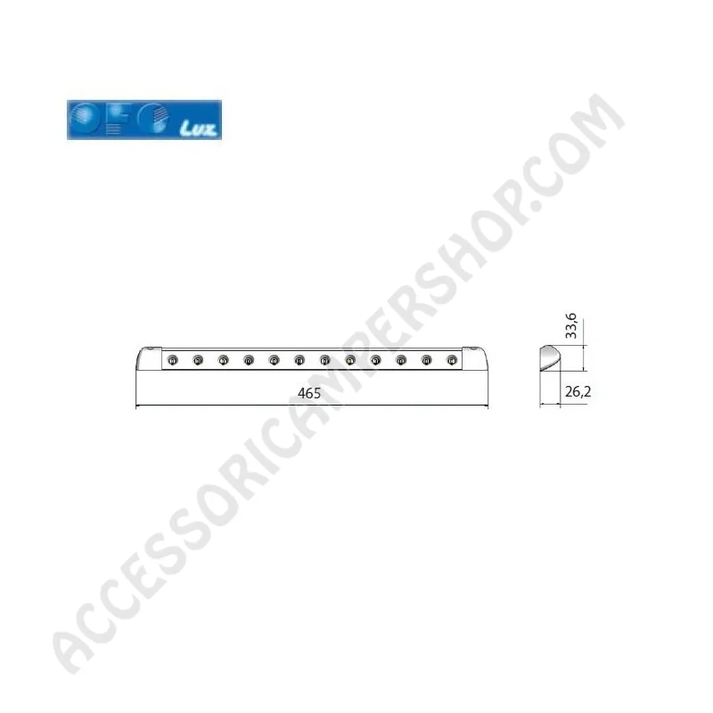 Plafoniera Esterna LED per Camper e Caravan | Accessoricampershop.com