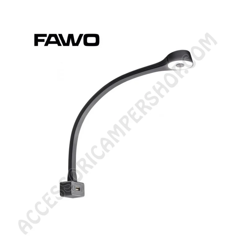 Lampada Flessibile LED Modulare F Nera con USB | Accessoricampershop.com