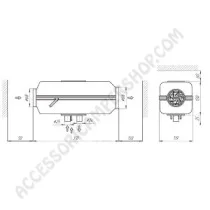 Riscaldatore a Gasolio 2 kW per Camper | Accessoricampershop.com