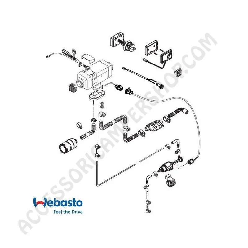 Riscaldatore WEBASTO AIR TOP 2000 STC per camper | Accessoricampershop.com