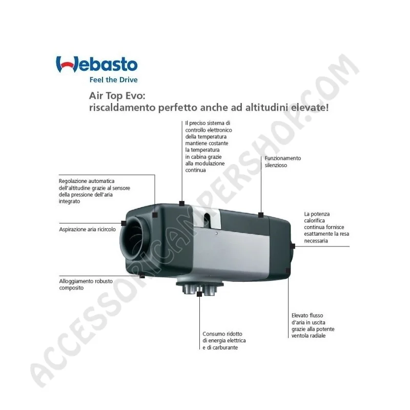Riscaldatore a Gasolio WEBASTO AIR TOP EVO 55 | Accessoricampershop.com