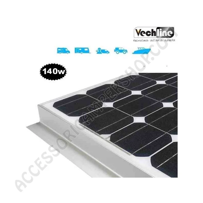 Pannello Solare Vechline 140W con Regolatore | Accessoricampershop.com
