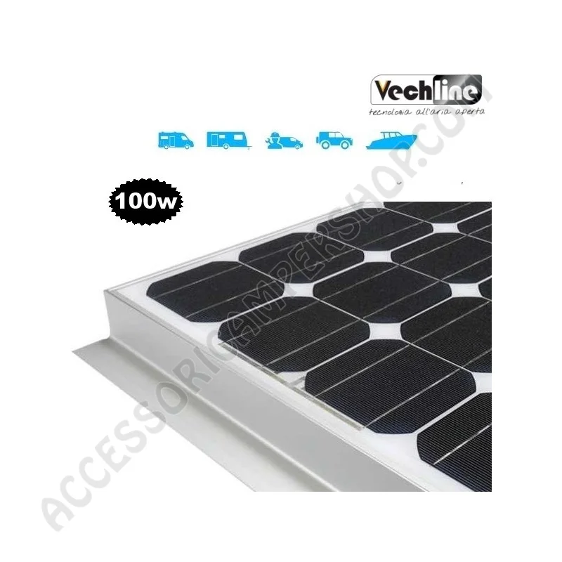 Pannello Solare Vechline 100W con Regolatore | Accessoricampershop.com