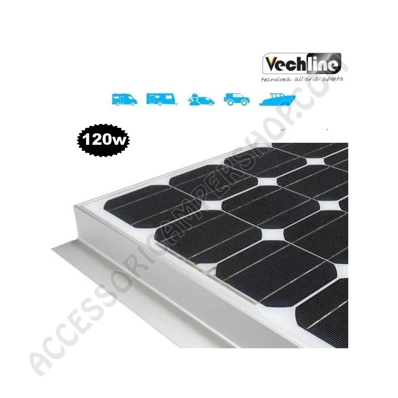 Pannello Solare 120W con Regolatore di Carica | Accessoricampershop.com