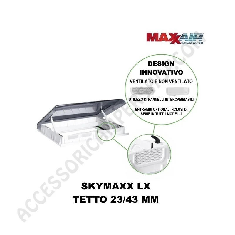 Oblò Maxxair Skymaxx LX Panoramico 700x500 mm | Accessoricampershop.com