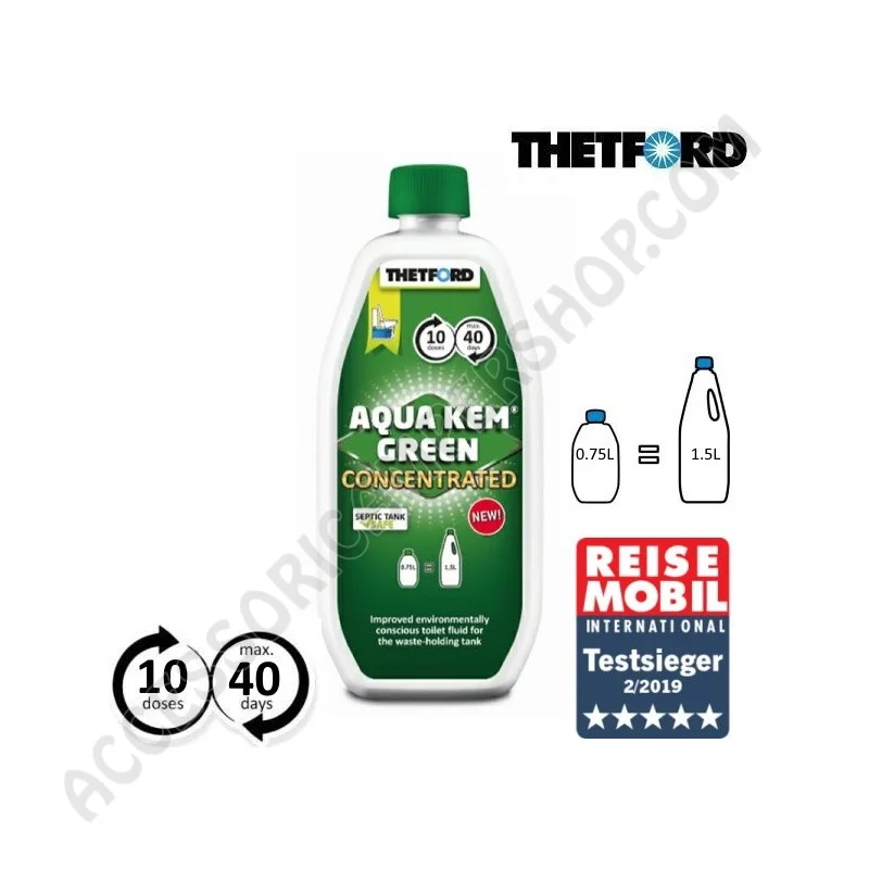 Aqua Kem Green Concentrato per Toiletta Camper | Accessoricampershop.com