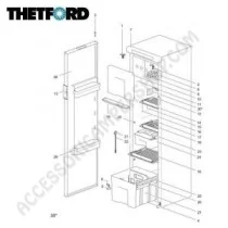 Frigorifero Trivalente Thetford N4142E+ 142L | Accessoricampershop.com