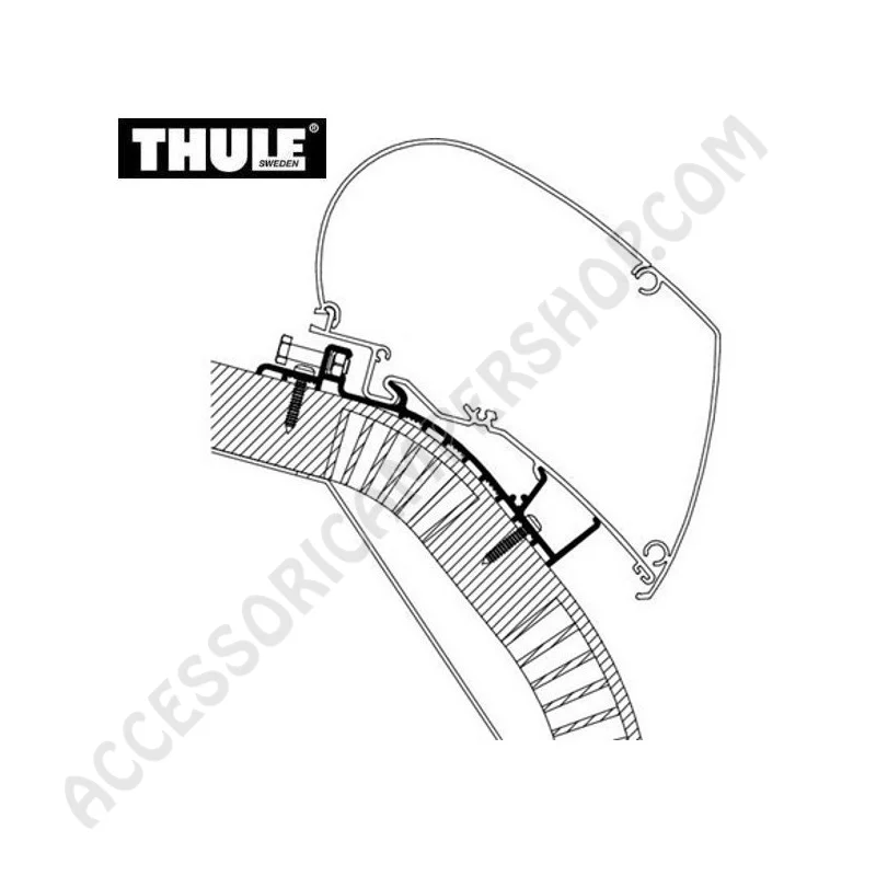 Adattatore Staffe Thule Carthago C-Line 4m | Accessoricampershop.com