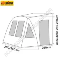 Tenda Veranda Gonfiabile ONE BEAM AIR HIGH per Camper | Accessoricampershop.com