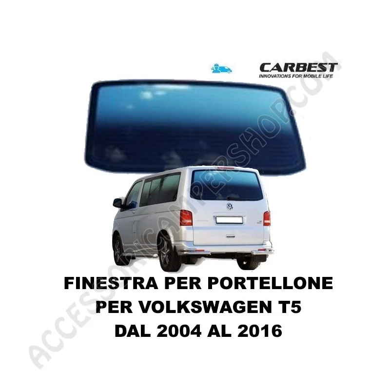 Finestra Posteriore Carbest per Volkswagen T5 2004-2016 | Accessoricampershop.com