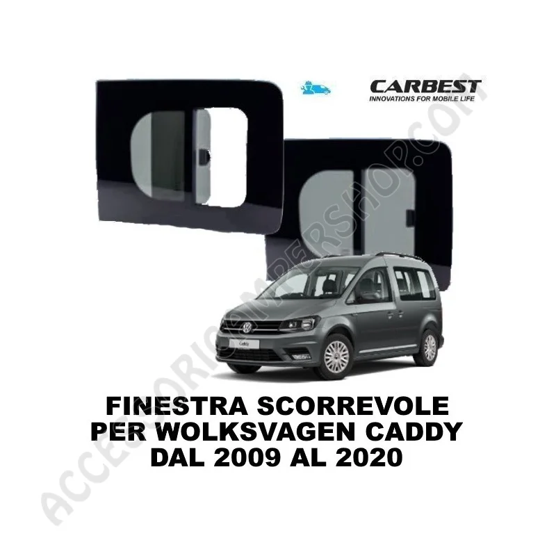 Finestra Scorrevole in Vetro Carbest per Volkswagen Caddy Maxi | Accessoricampershop.com